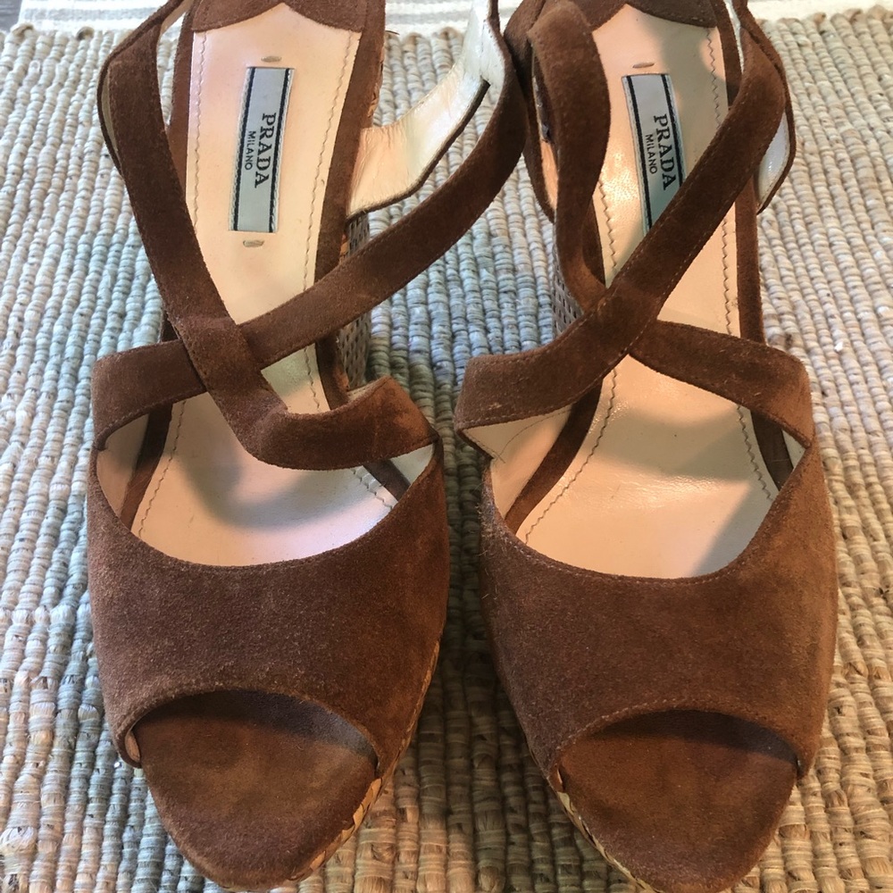 Prada Milano Wedges